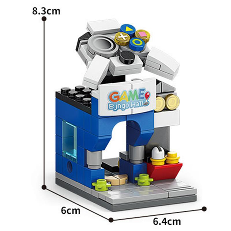 НОВЫЙ DIY Косметика Магазин у дома Цветочный магазин Парикмахерская Пианино Игровой зал Фруктовый книжный магазин Строительные блоки Кирпичи Фильм Модель Игрушка