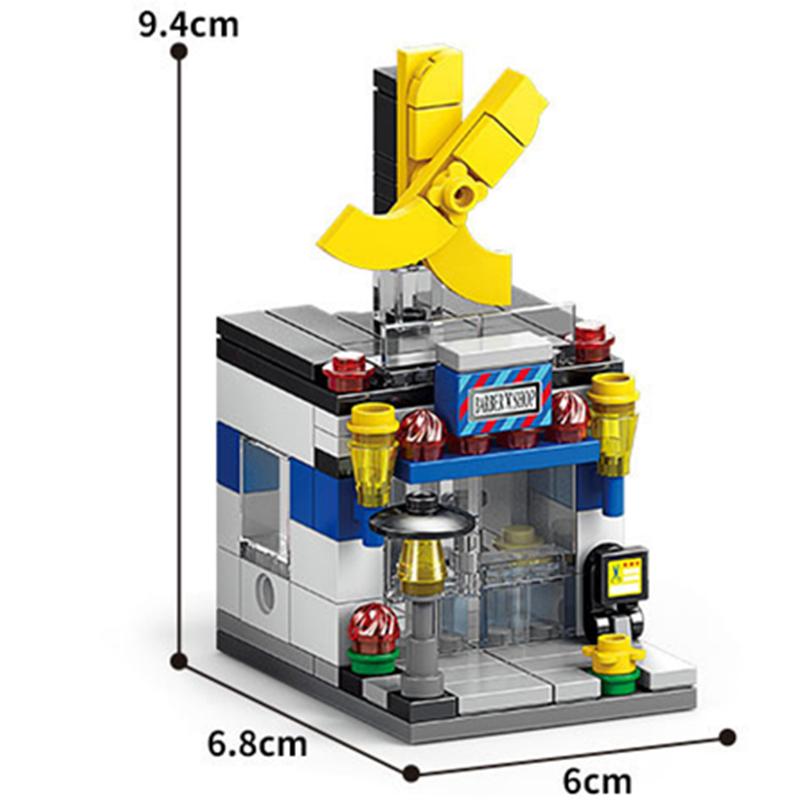 НОВЫЙ DIY Косметика Магазин у дома Цветочный магазин Парикмахерская Пианино Игровой зал Фруктовый книжный магазин Строительные блоки Кирпичи Фильм Модель Игрушка